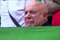 (عکس) گریه پرجنجال مرد ایرانی در قطر، سوژه جهانی شد