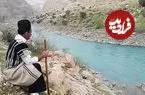 عکس| سفر زمان؛ مردان ایل بختیاری در ساحل رود کارون؛ 98 سال قبل