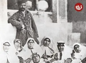 عکس| سفر زمان؛ منظرۀ «عمارت خوابگاه ناصرالدین شاه و همسرانش» در یک روز زمستانی