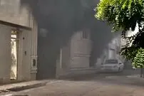 ویدئوی هولناک آتش‌ گرفتن یک خانه در ساوه