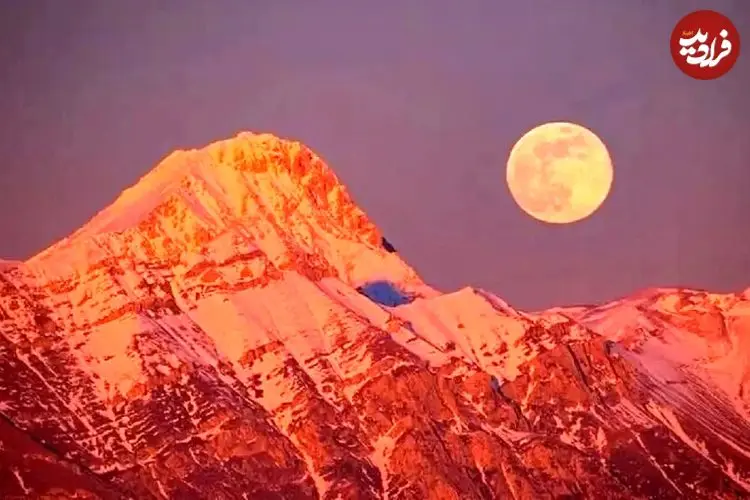 عکس| ماه و سیاره‌ها در گرگ‌ومیش زمستانی 