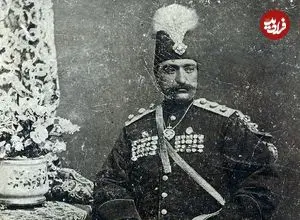 عکس| سفر در زمان؛ «ناصرالدین‌شاه» در کنار چند تن از اطرافیان و مقربان درگاه