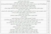 امروز اول مهر، عبور از اين خيابان‌ها با خودرو ممنوع است