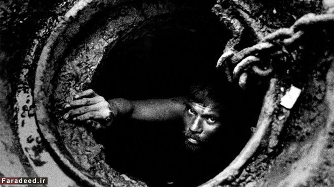 سقوط کارگر هندی به جهنم!
