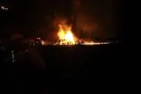 (ویدئو) لحظه هولناک انفجار یک مرکز نظامی در اصفهان