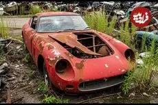 ببینید| مراحل بازسازی کامل یک فراری 250 جی تی افسانه ای که سال ها رها شده بود