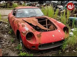 ببینید| مراحل بازسازی کامل یک فراری 250 جی تی افسانه ای که سال ها رها شده بود