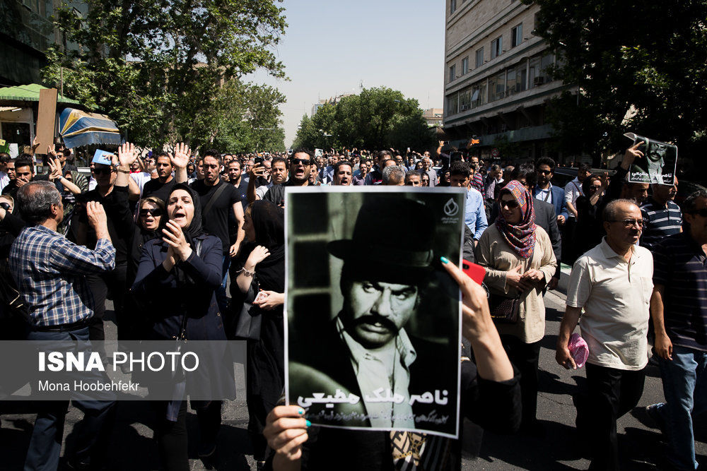 تصاویر/ مراسم تشییع ناصر ملک مطیعی
