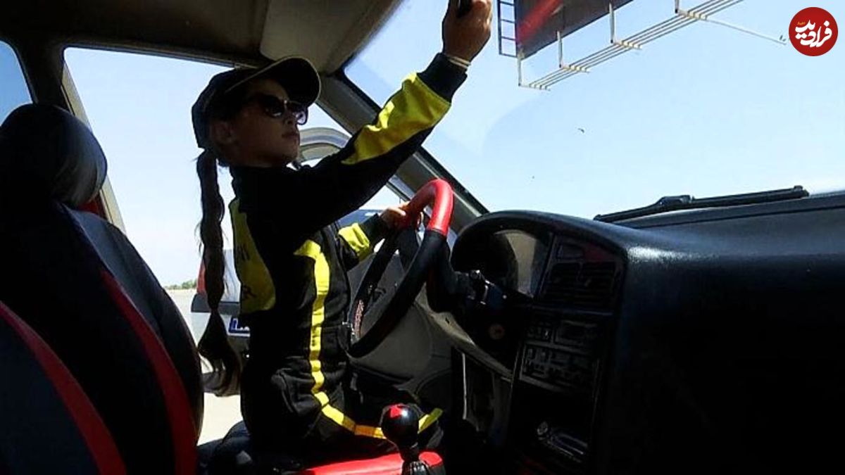 رانندگی شگفت‌آورِ دختر ۷ساله ایرانی با پژو