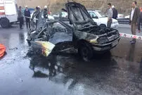 ۷ مسافردر آزادراه ساوه سوختند