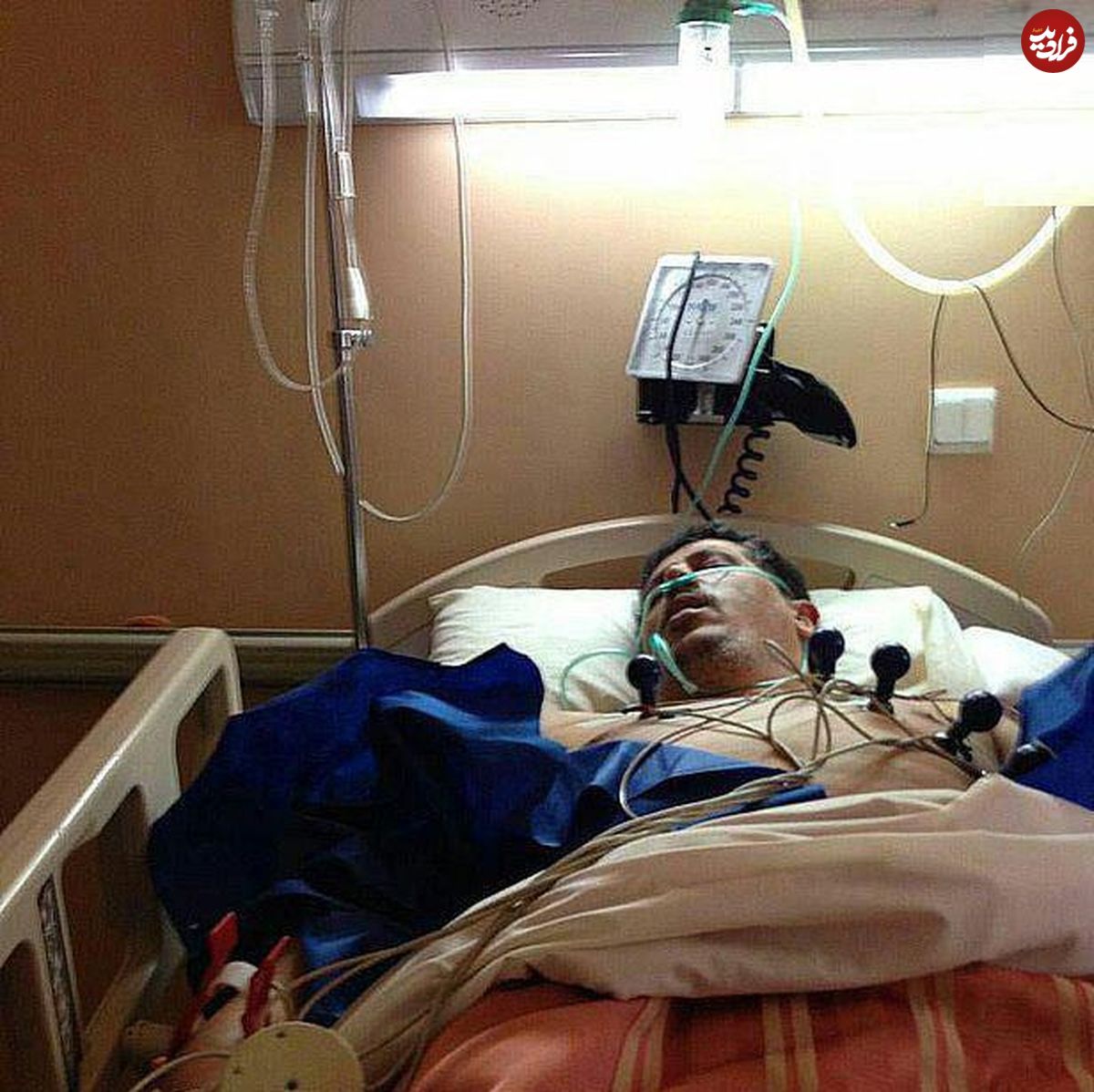 عکس/ مهدی هاشمی روی تخت بیمارستان
