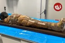 تشخیص یک شیء ناشناخته بر روی سینۀ مومیایی 2 هزارسالۀ کودک مصری