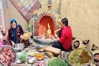 ببینید؛ غذای روستایی در ایران؛ پخت شوید پلو با گوشت بره توسط زوج روستایی