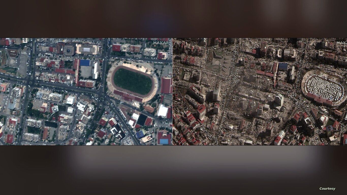 (تصاویر) قبل و بعد از زلزله ترکیه و سوریه