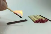 ویدیویی جالب از لحظه آهسته سوختن گوگرد کبریت!