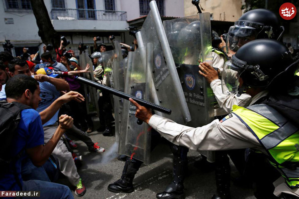 تصاویر/ شورش مردم گرسنه در ونزوئلا