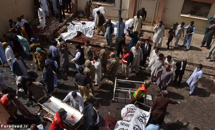 تصاویر/ حمله انتحاری در بلوچستان پاکستان