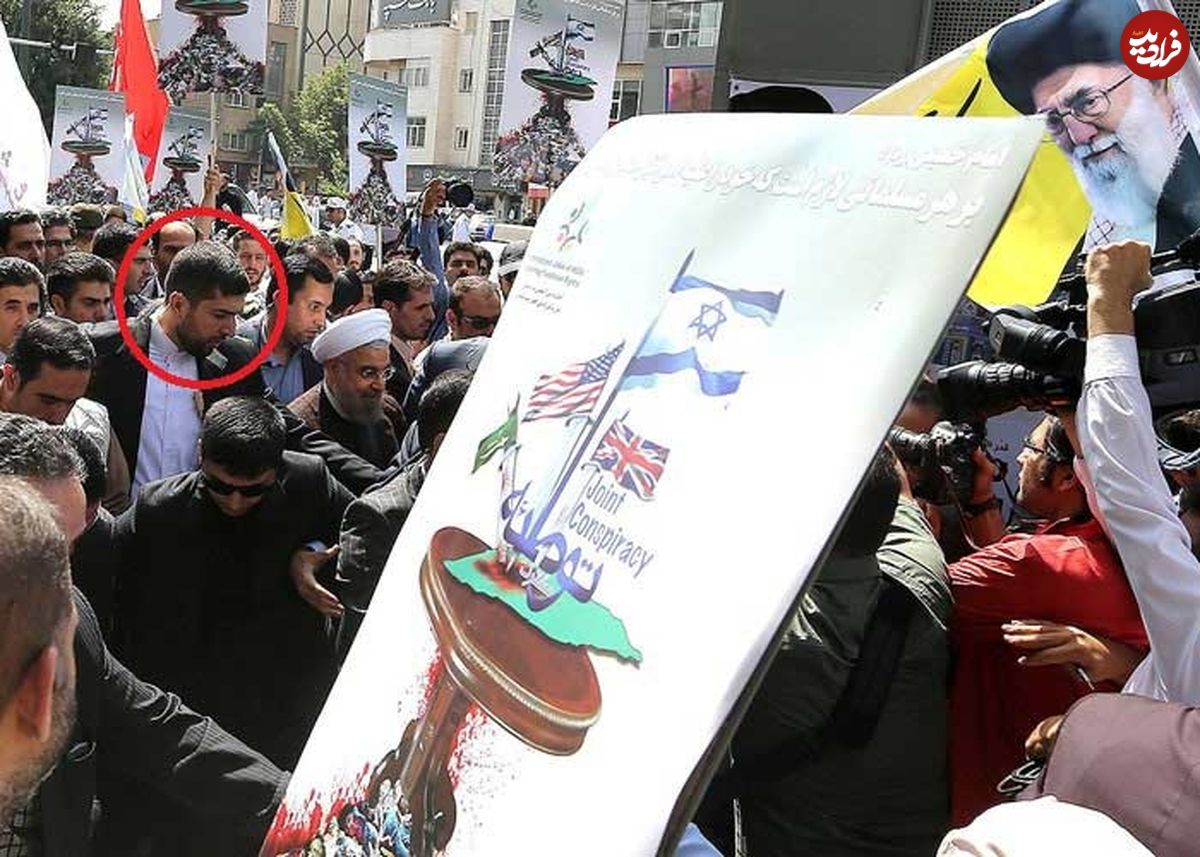 عکس/ محافظ شخصی حسن نصرالله بادیگارد روحانی شد؟