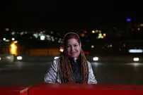عکس/ اکرم محمدی در حاشیه روز نخست