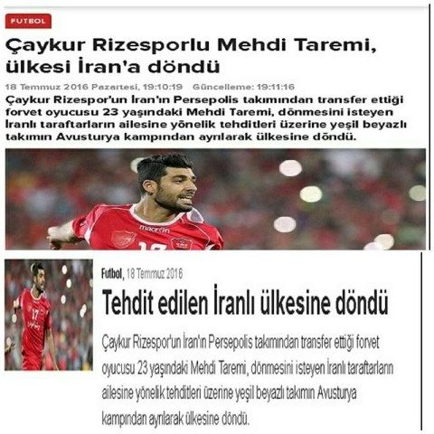 ادعای یک سایت ترک درباره دلیل عجیب جدایی طارمی