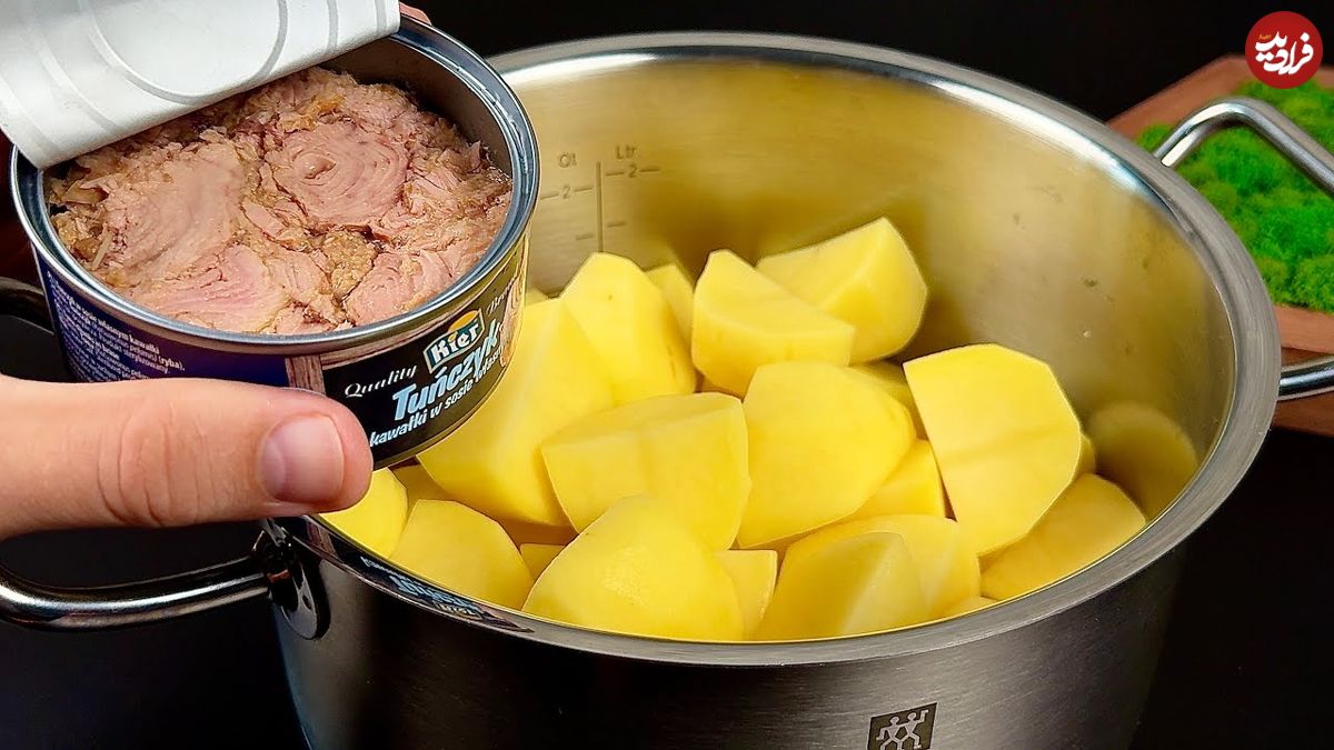 ببینید؛ نحوه تهیه یک کوکوی جدید با تن ماهی و سیب زمینی به روش آشپز آمریکایی