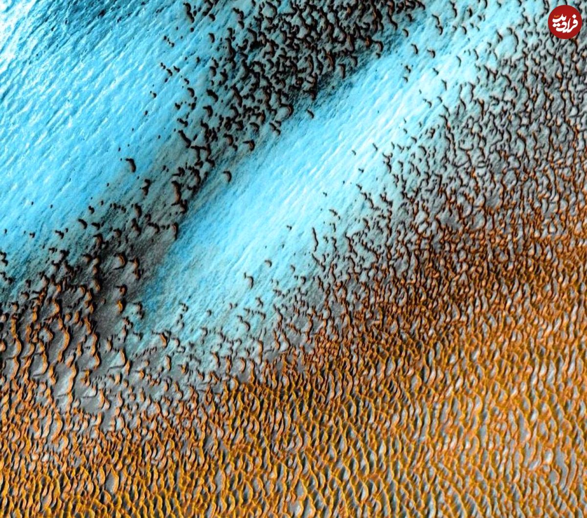 تپه‌های آبی‌رنگ روی مریخ