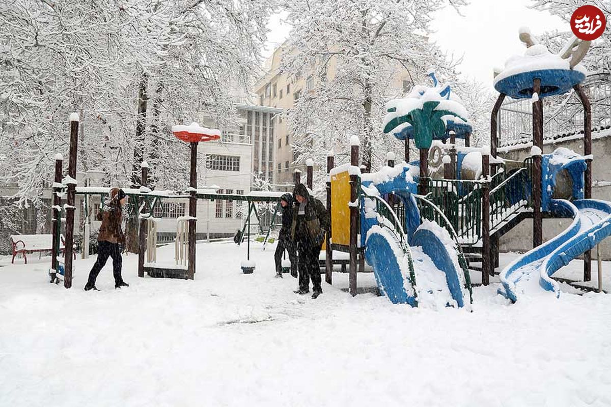 تصاویر/ بارش برف در تهران