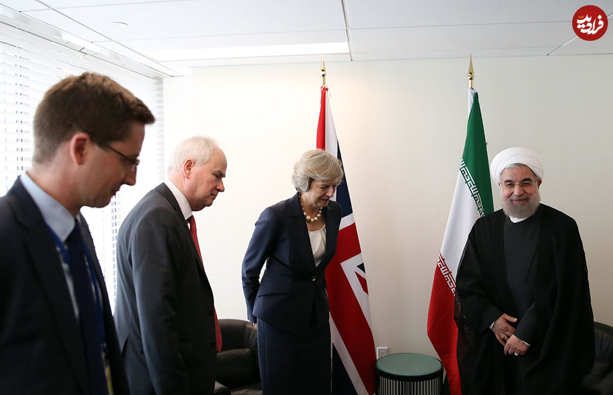 تصاویر/ دیدار روحانی با ترزا می نخست‌وزیر انگلیس