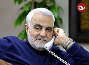 عکس؛ سفر در تاریخ؛ دیدار «سردار سلیمانی با سید حسن نصرالله»؛ دهه 90