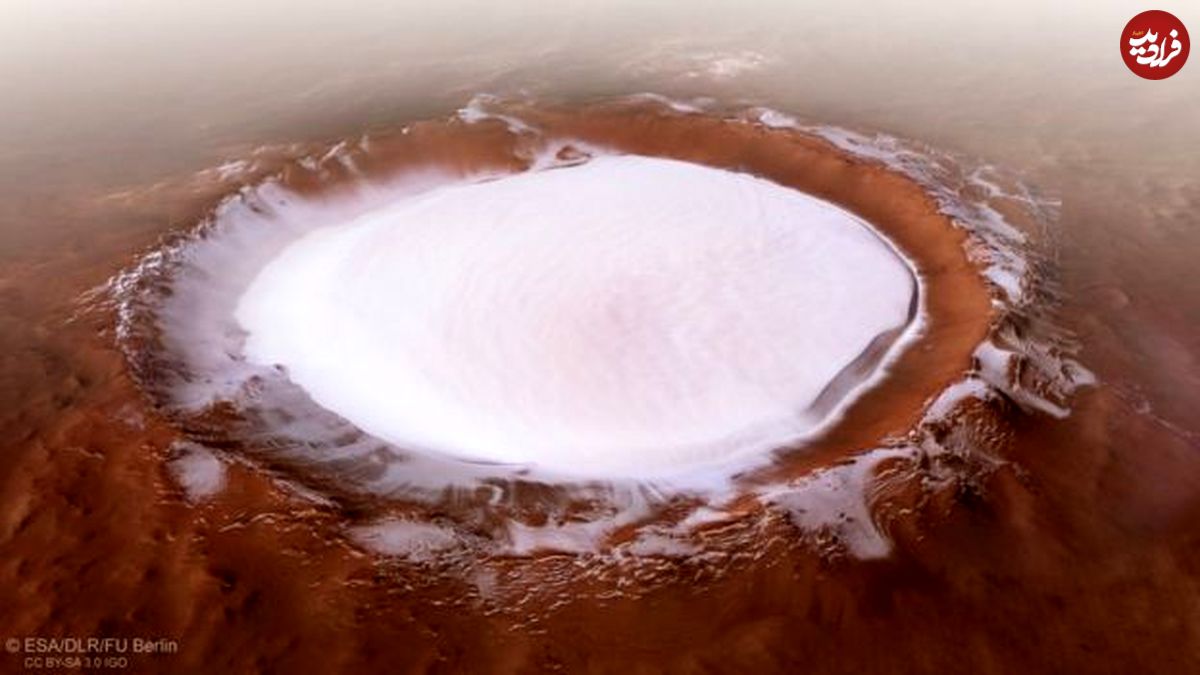 تصاویر "سرزمین عجایب زمستانی" مریخ