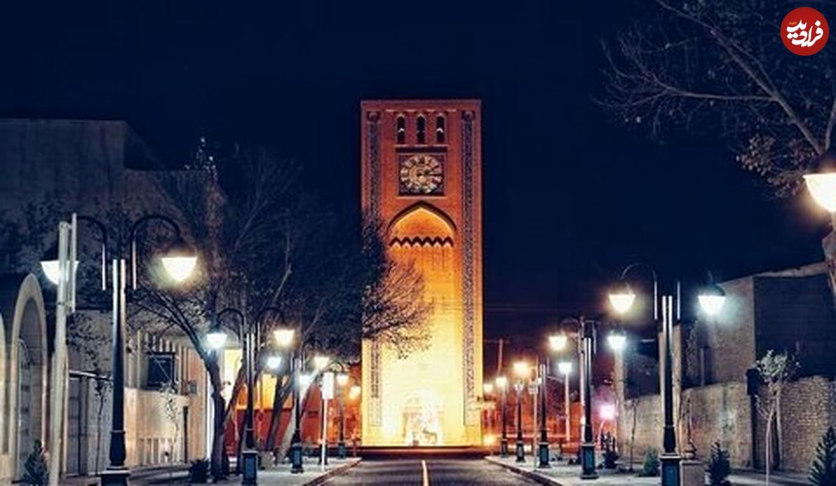 (عکس) قدیمی‌ترین و اولین ساعت شهری ایران؛ میدان ساعت یزد کجاست؟