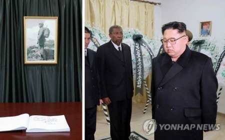 عکس/ حضور رهبر کره شمالی در سفارت کوبا
