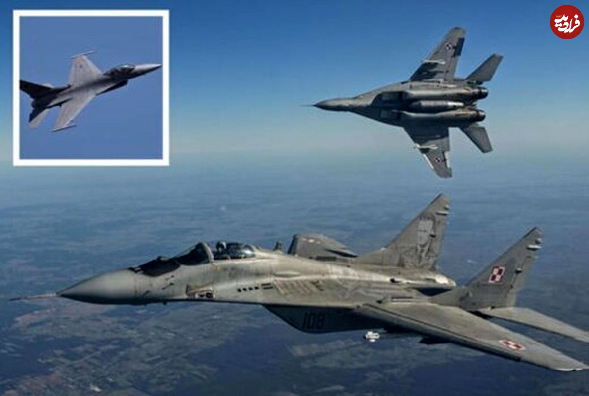(عکس) جنگنده جدید اوکراین مقابل شاهین آمریکایی