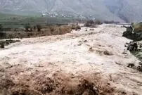 (ویدئو) جاری شدن سیل وحشتناک در اهر