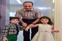 عکس/ علیرضا قربانی و دوقلوهای دوست داشتنی‌اش