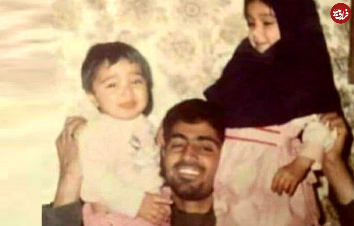 عکس| سفر زمان؛ «دختر سردار سلیمانی» در مراسم ترحیم «محمد کاسبی»