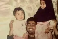 عکس| سفر زمان؛ «دختر سردار سلیمانی» در مراسم ترحیم «محمد کاسبی»