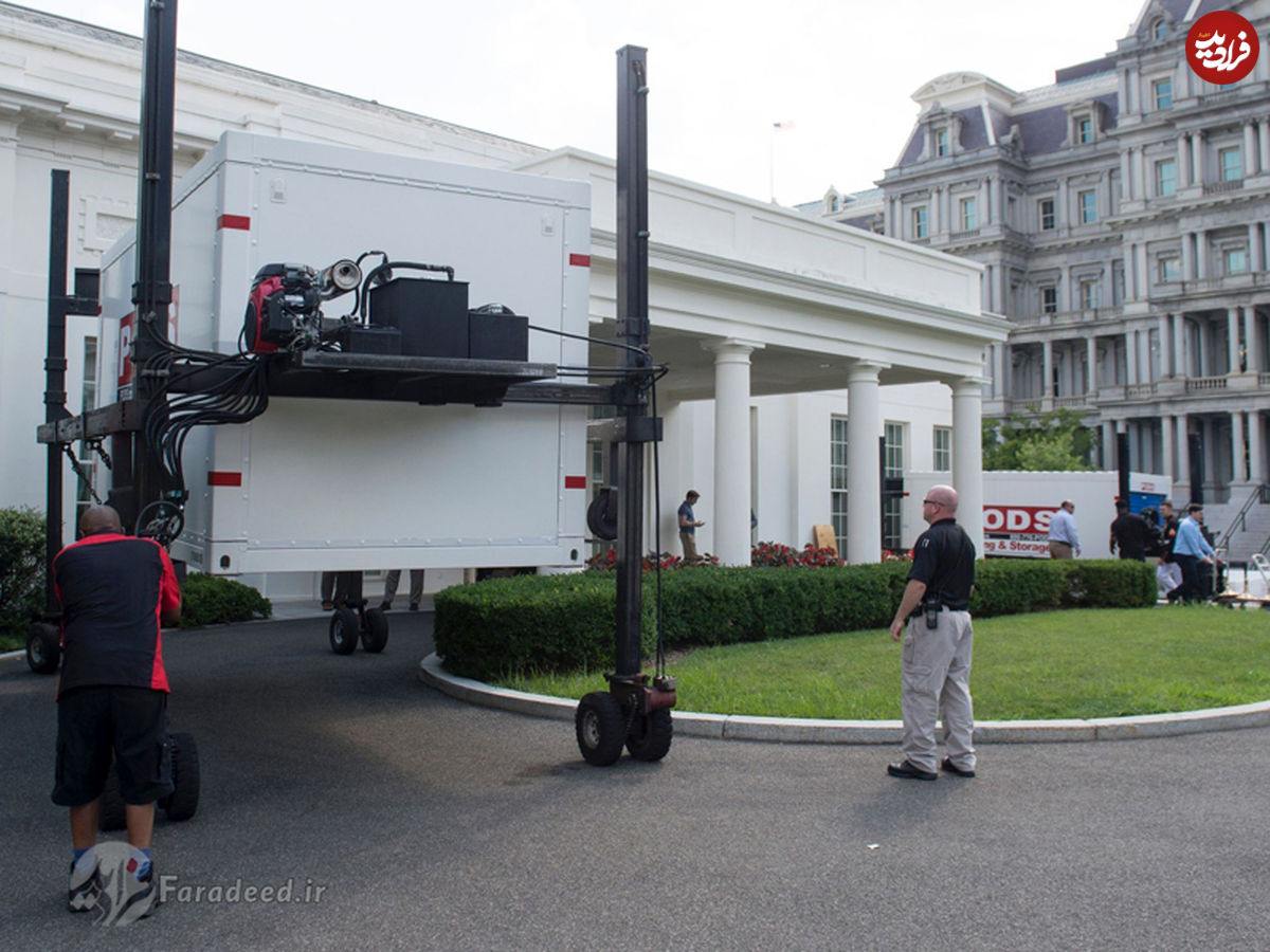 تصاویر/ تعمیرات در کاخ سفید