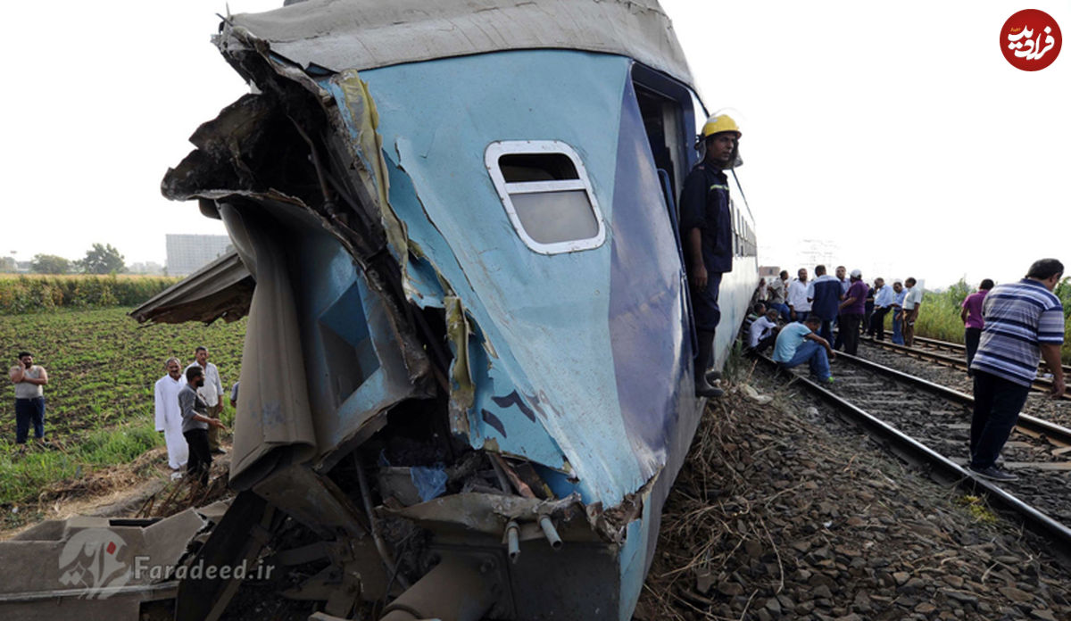 تصاویر/ تصادف مرگبار قطار در اسکندریه