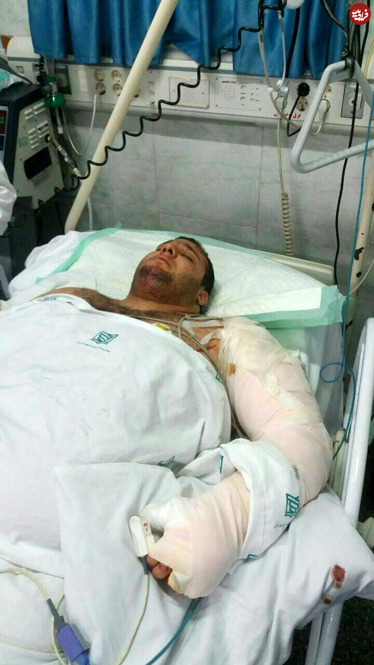 عکس/ تصادف شدید وزنه بردار ملی پوش
