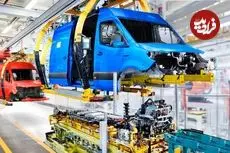 ببینید| نگاهی به مراحل تولید ون برقی اسپرینتر مرسدس بنز در آلمان
