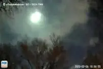 (ویدئو) درخشش سبز رنگ عجیب یک شهاب سنگ در آمریکا