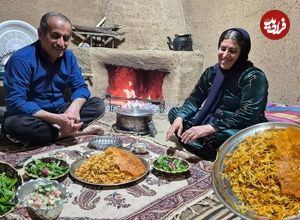 ببینید| غذای روستایی در ایران؛ پخت ماکارونی و تهیه سالاد توسط زوج روستایی