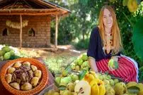 ببینید| غذای روستایی در مراکش؛ برداشت به از باغ و تهیه یک خوراک با آن در روستا