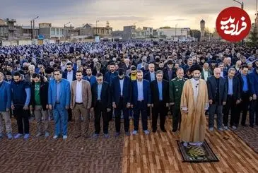 عکس| سفر زمان؛ نماز عید فطر در شهر اردبیل در دوران حکومت ناصرالدین شاه