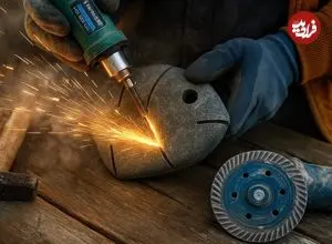 ببینید| فرآیند ساخت مجسمه زیبای ماهی با یک تکه سنگ به روش سنگ تراش آلمانی