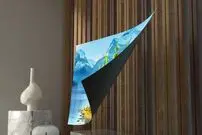 تلویزیون عجیب و غریب چینی؛ پخش تصاویر سه بعدی روی یک تلق نازک!