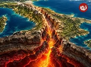 پوسته زمین در زیر ایتالیا در حال باز شدن است