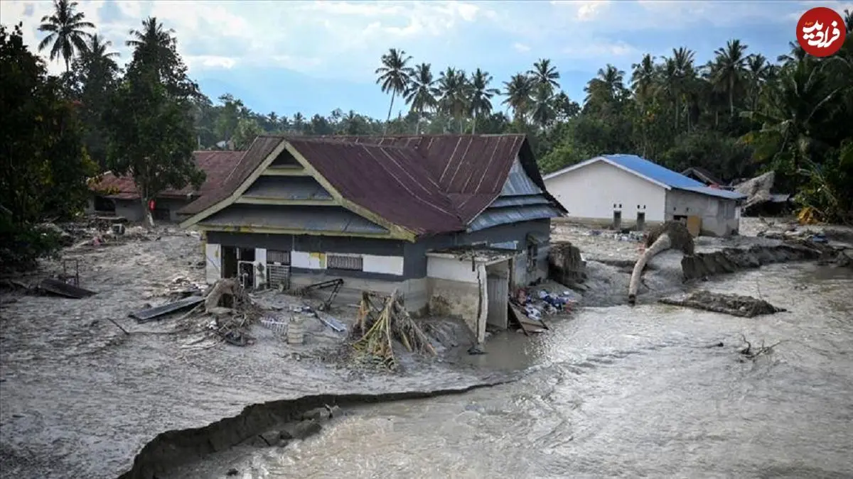 ببینید؛ ۲۸ کشته در سیل اندونزی