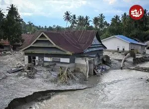 ببینید؛ ۲۸ کشته در سیل اندونزی